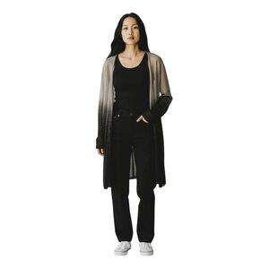 ABLE Open Long Cardigan Ombre Tan/Black Women’s Medium NWOT